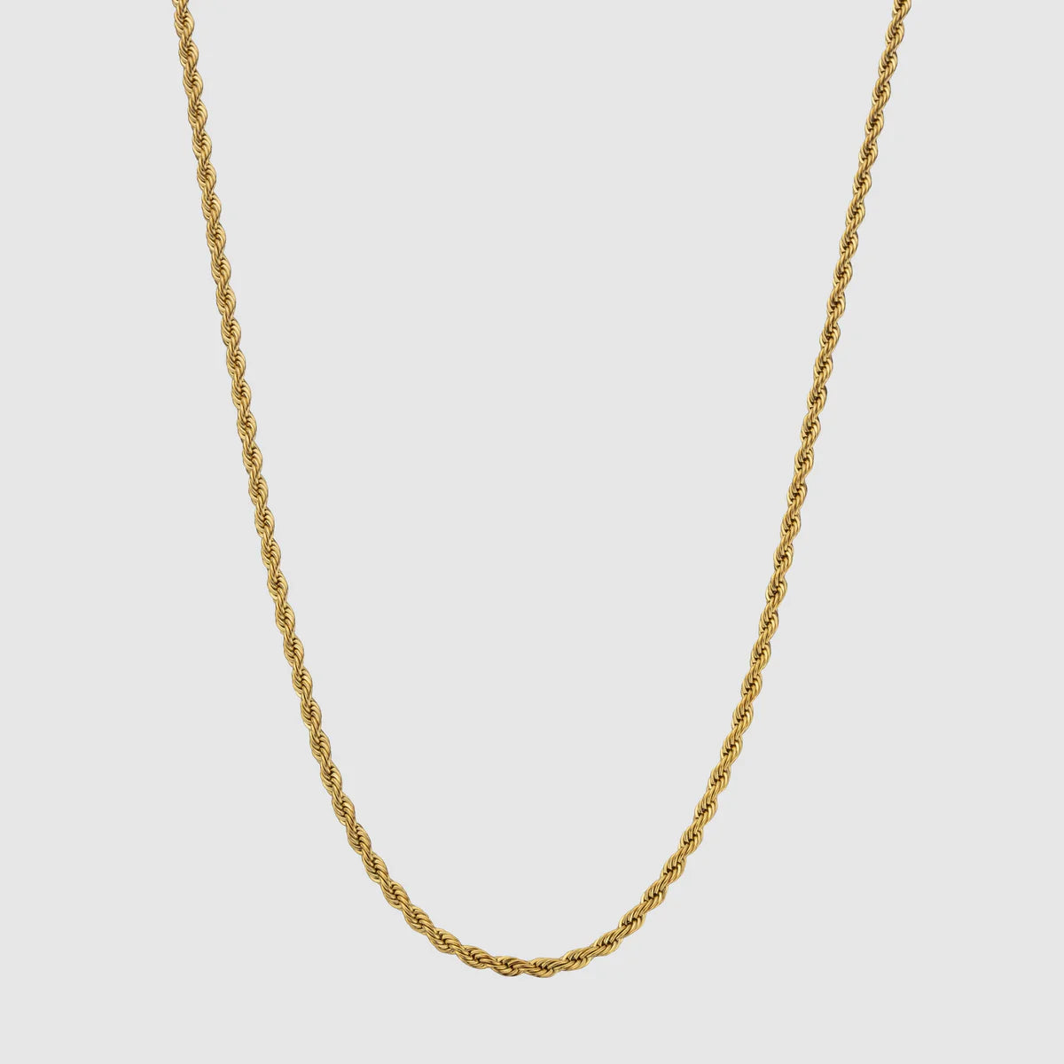 "Rope" Goudkleurige Ketting (3mm)