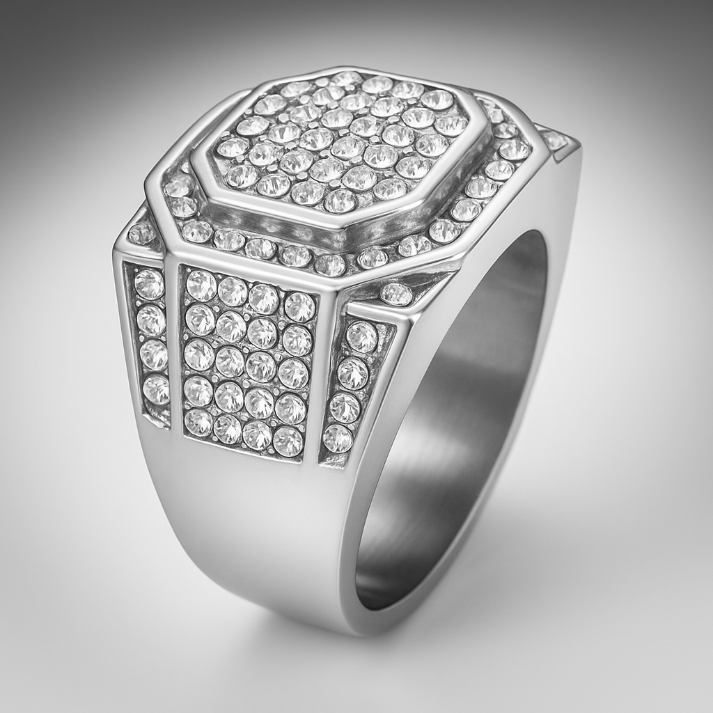 "Patron" Zilverkleurige Ring