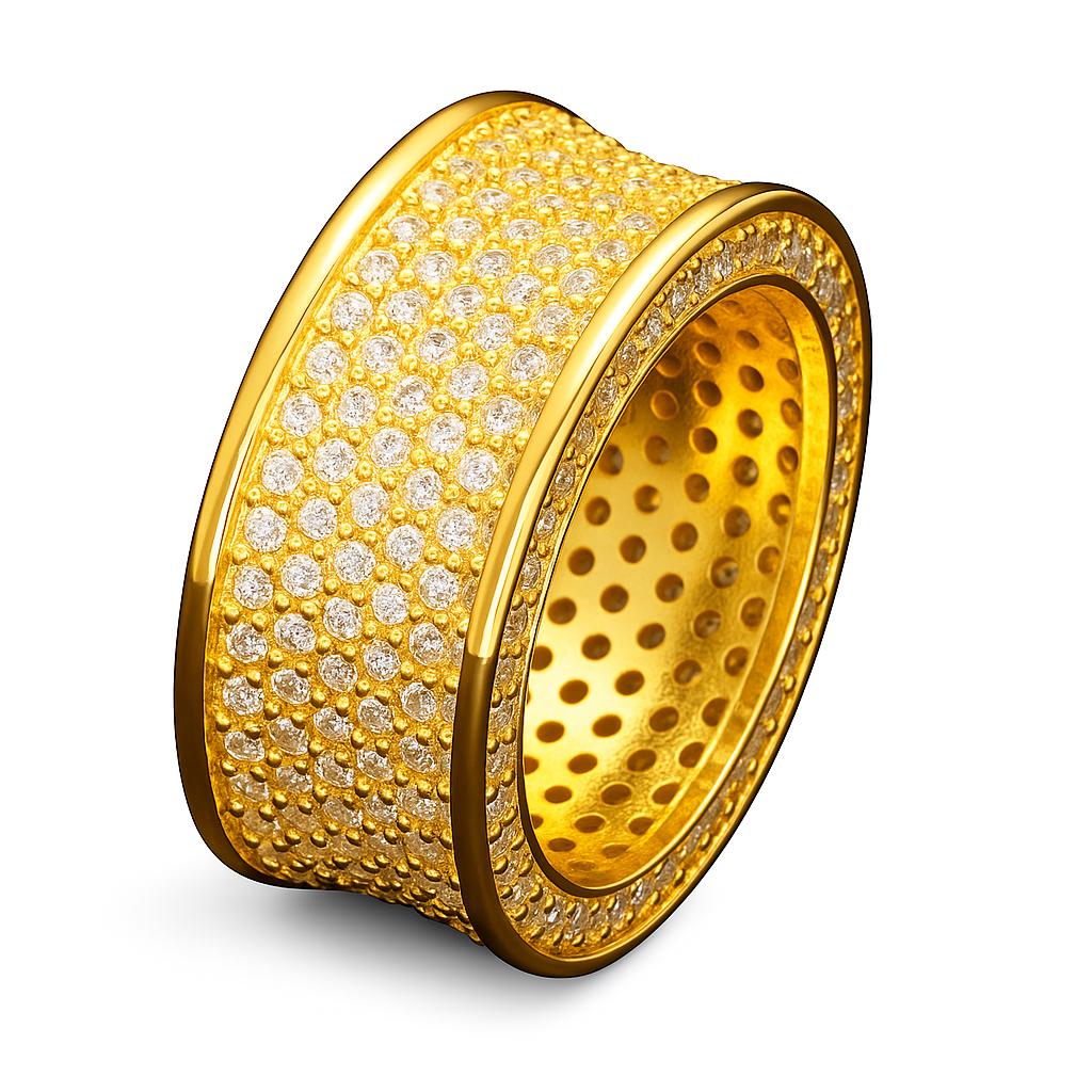"Round" Goudkleurige Ring