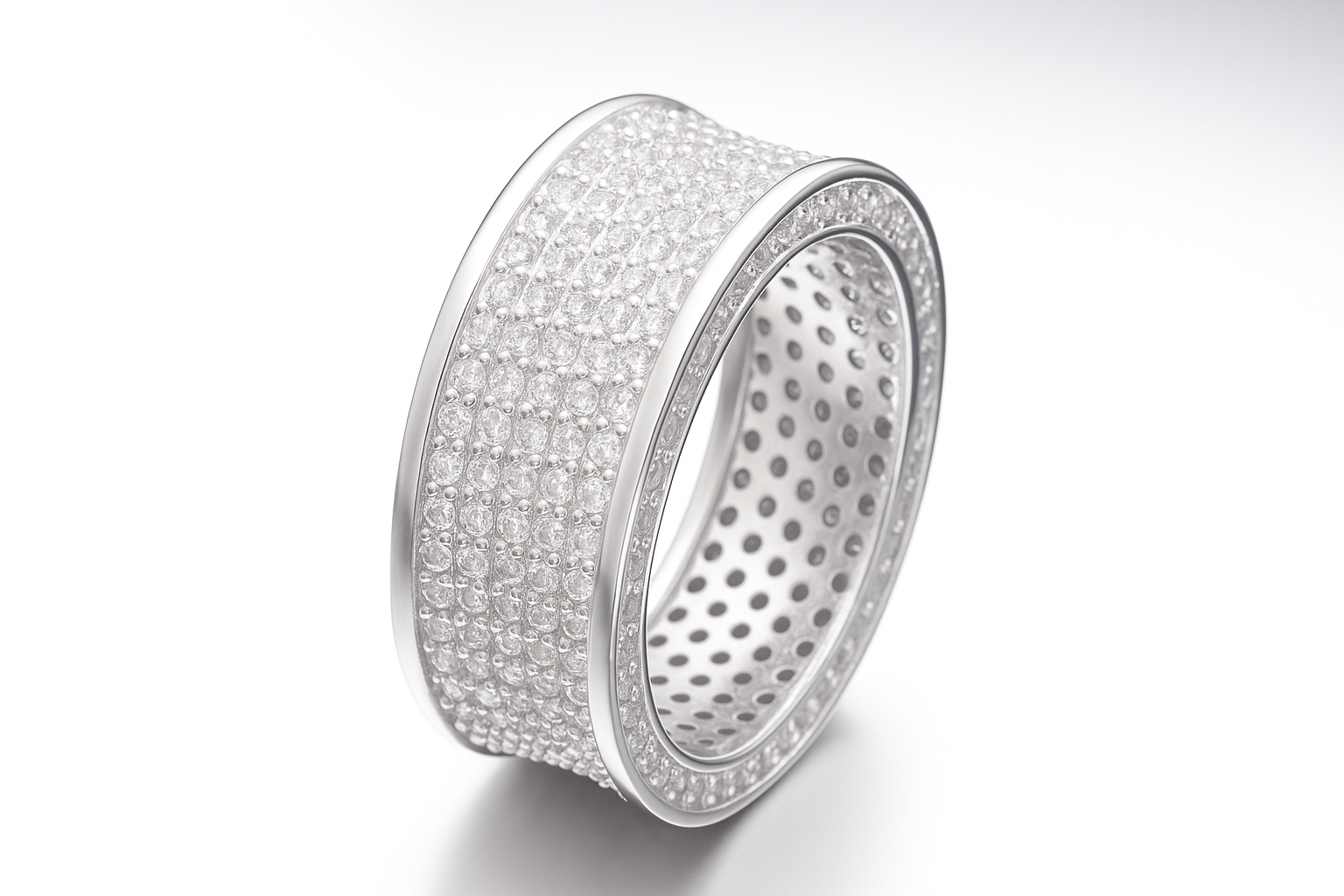 "Round" Zilverkleurige Ring