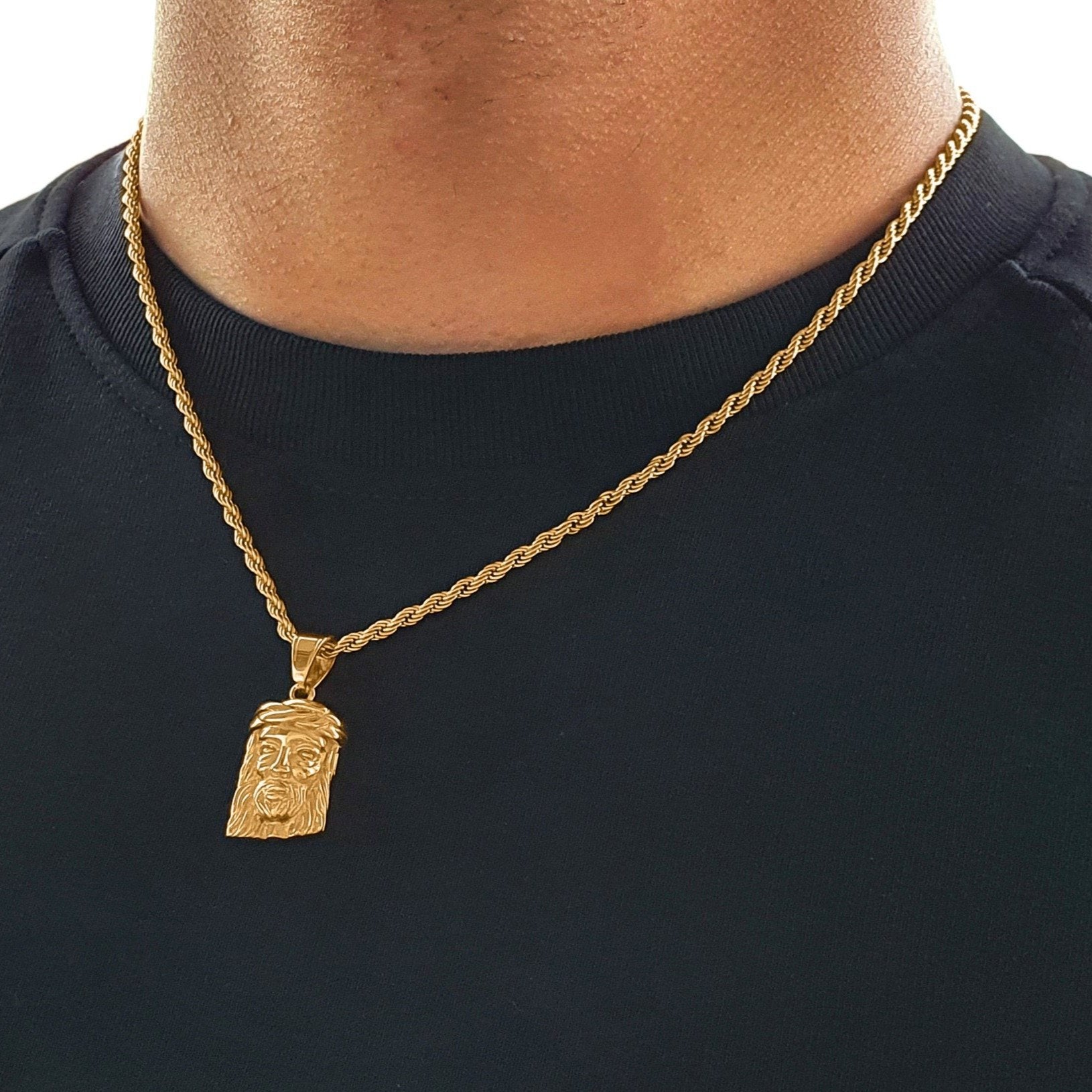 "Jesus Piece" Goudkleurige Hanger