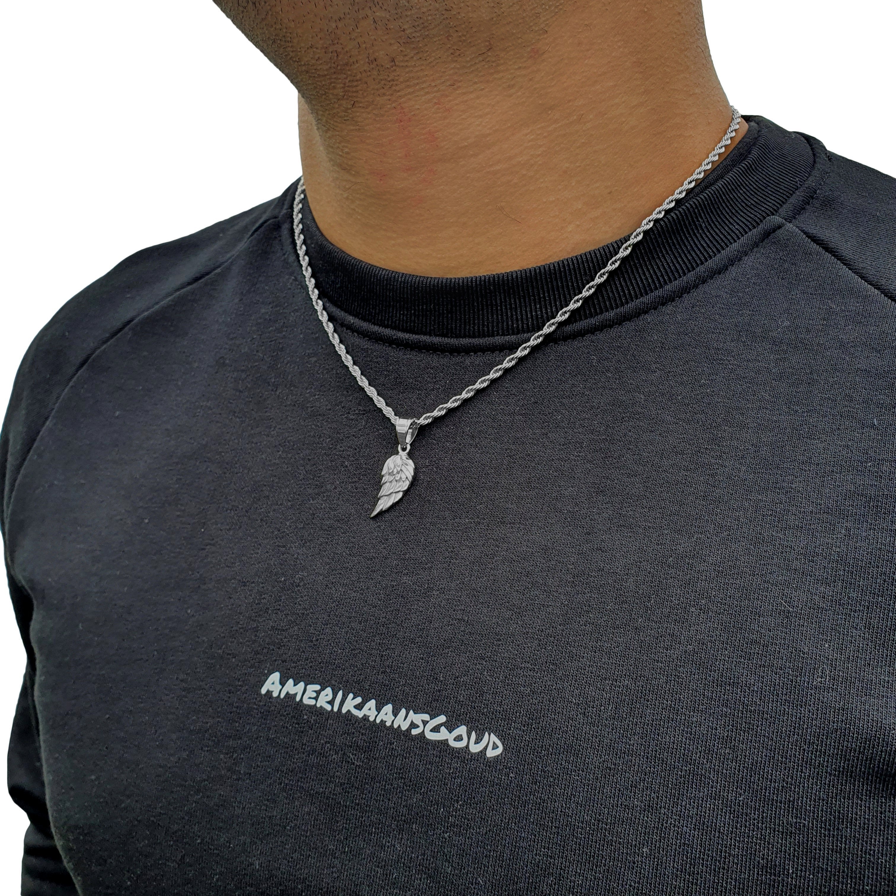 "Wing" Zilverkleurige Hanger