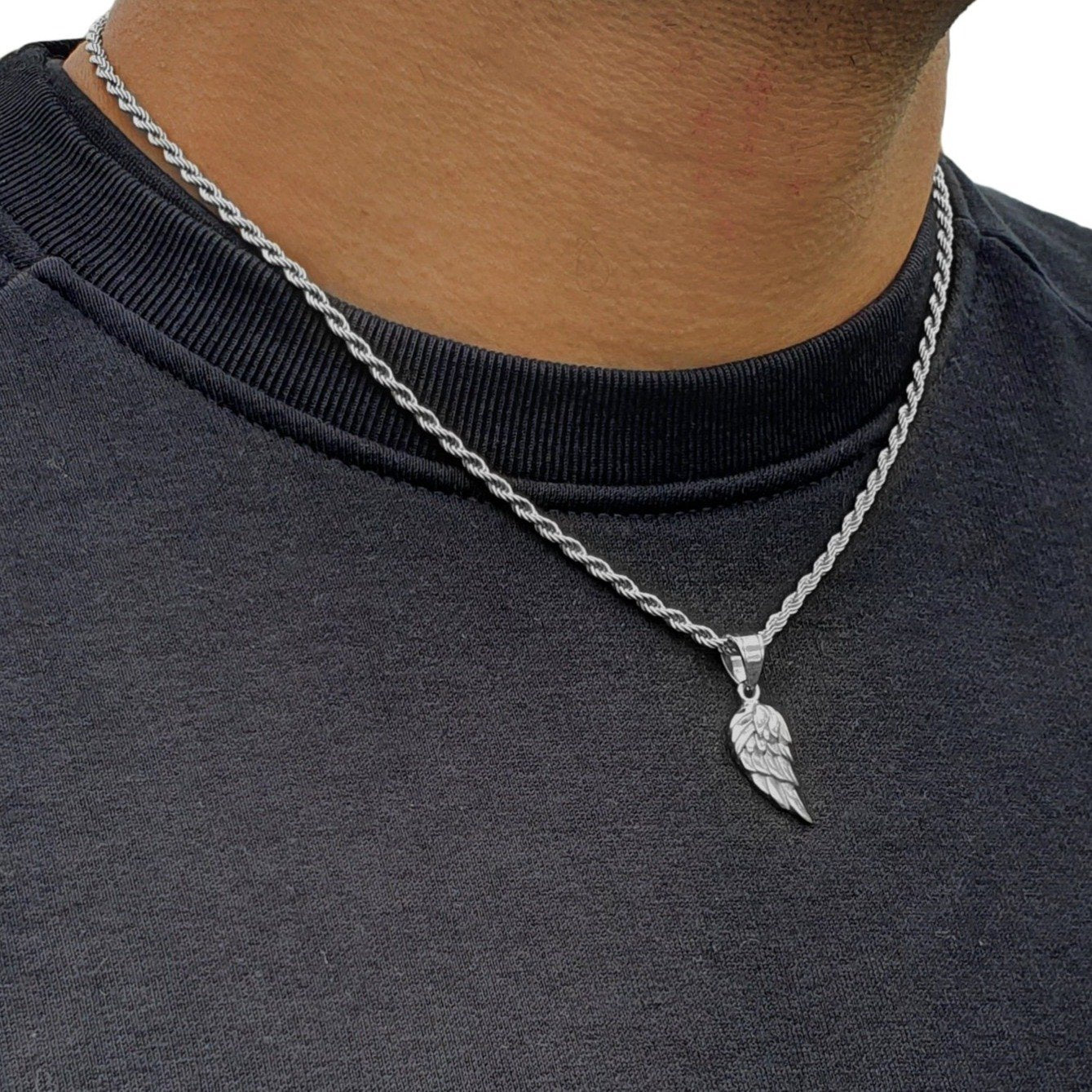 "Wing" Zilverkleurige Hanger