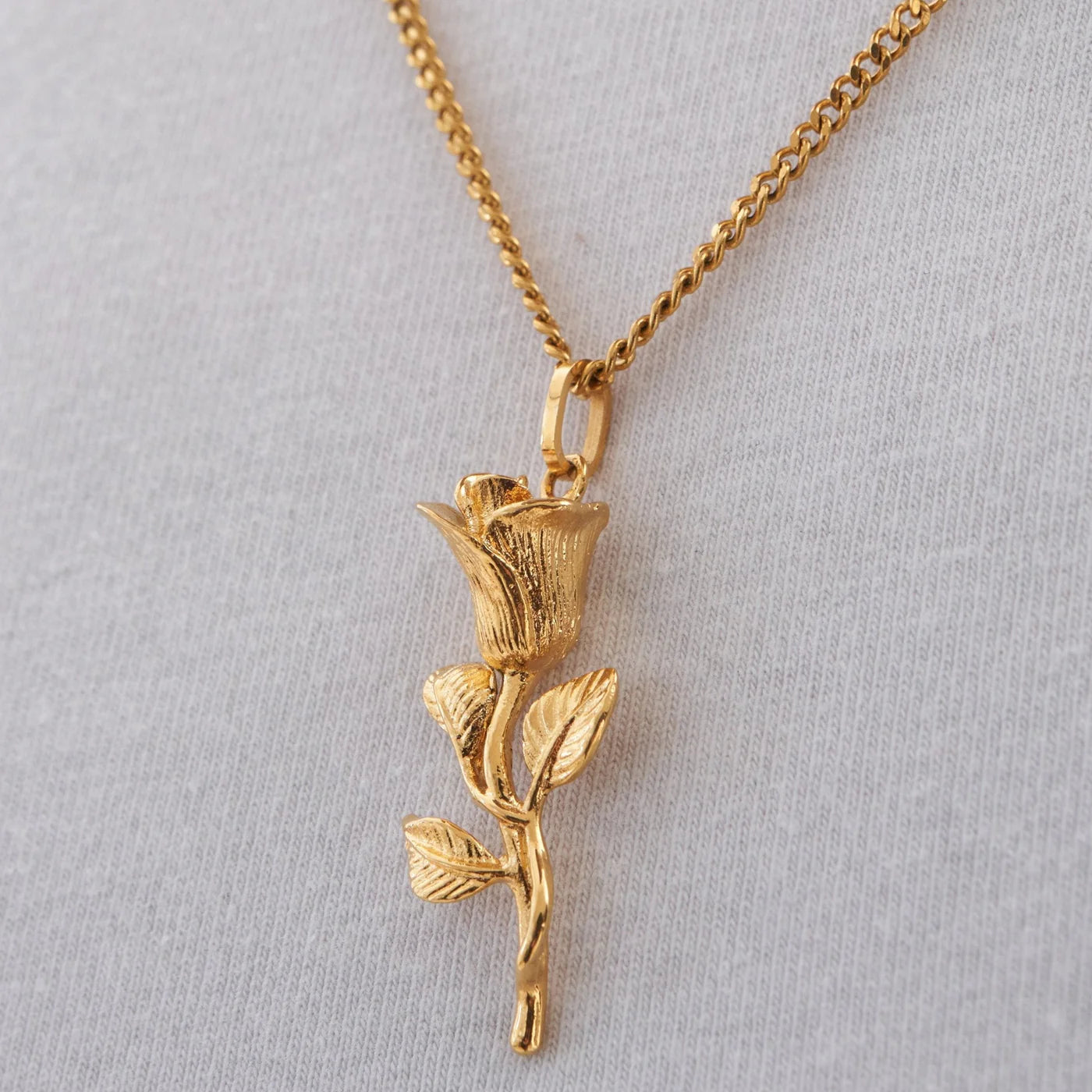 "Rose" Goudkleurige Hanger