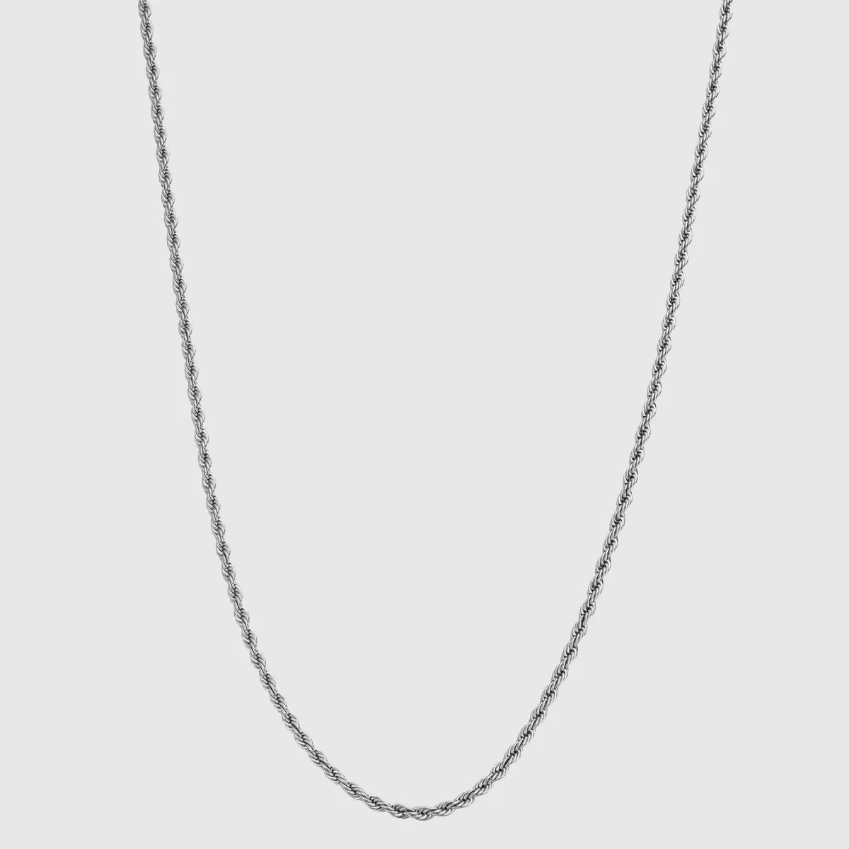 "Rope" Zilverkleurige Ketting (3mm)