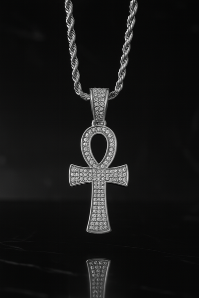 "Ankh 2" Zilverkleurige Hanger