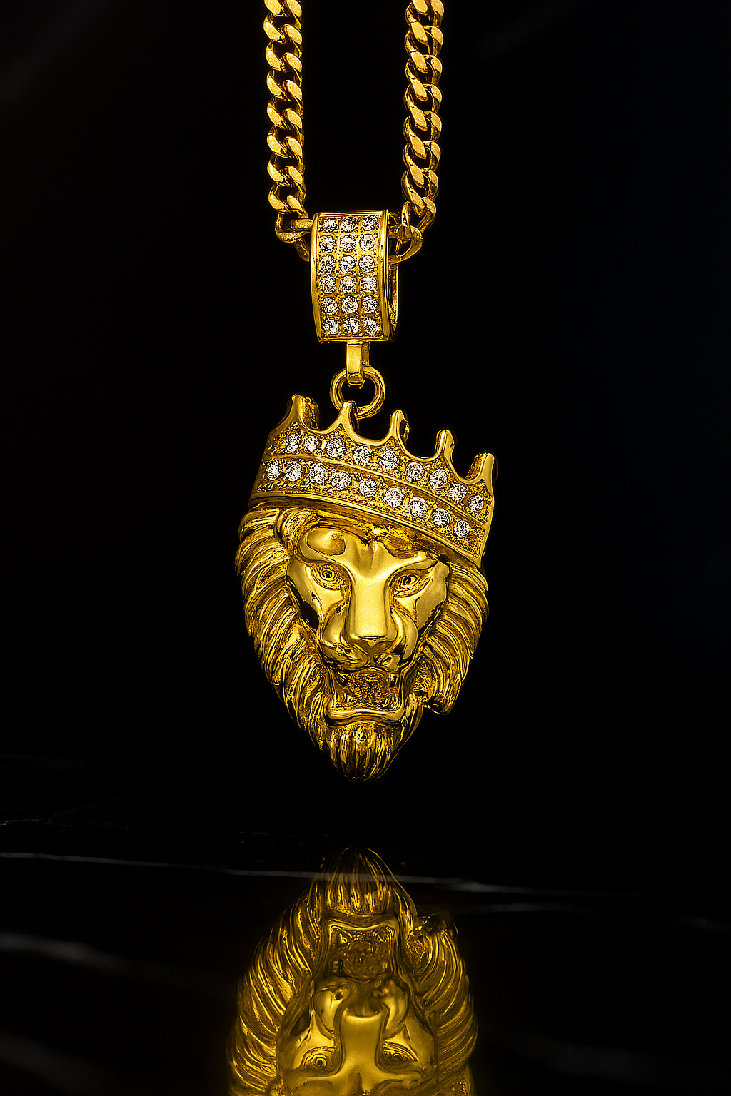 "King Lion" Goudkleurige Hanger