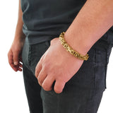 "Byzantine" Gouden Ketting & Armband (8mm)