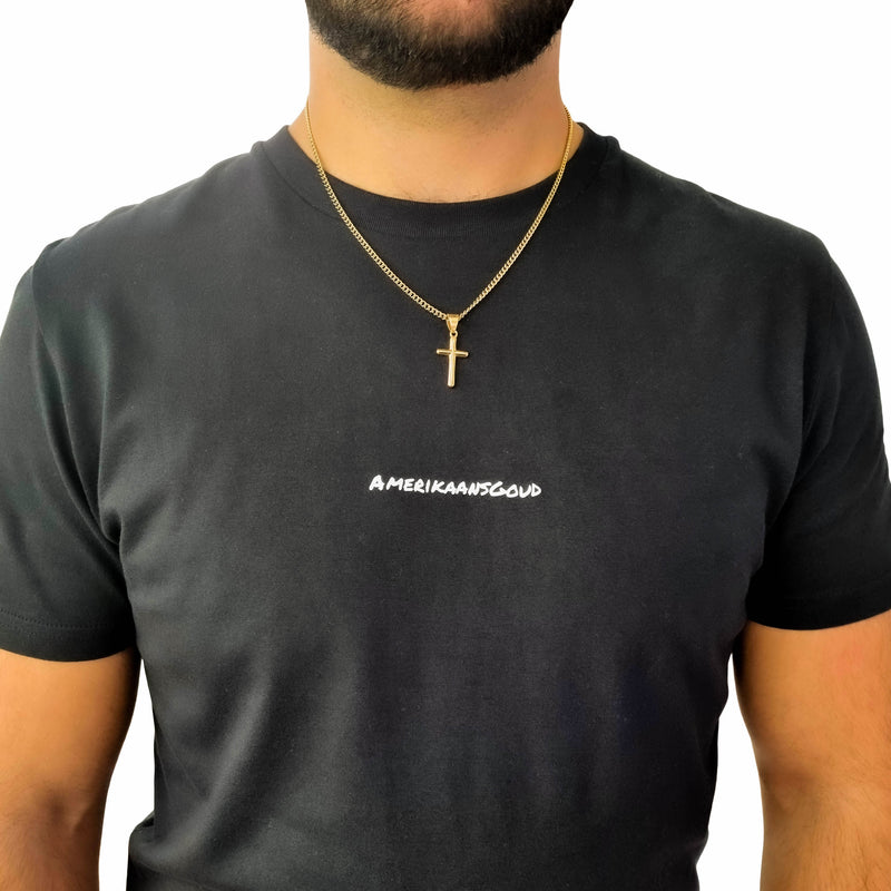 "Clean Cross" Gouden Hanger