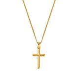 "Clean Cross" Gouden Hanger