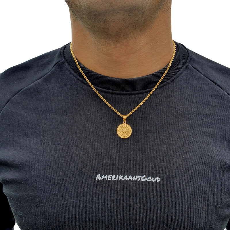 "Compass" Gouden Hanger