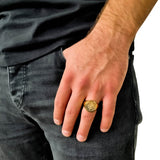 "Compass" Gouden Ring