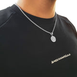 "Compass" Zilveren Hanger