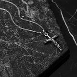 "Cross" Zilveren Hanger-AmerikaansGoud