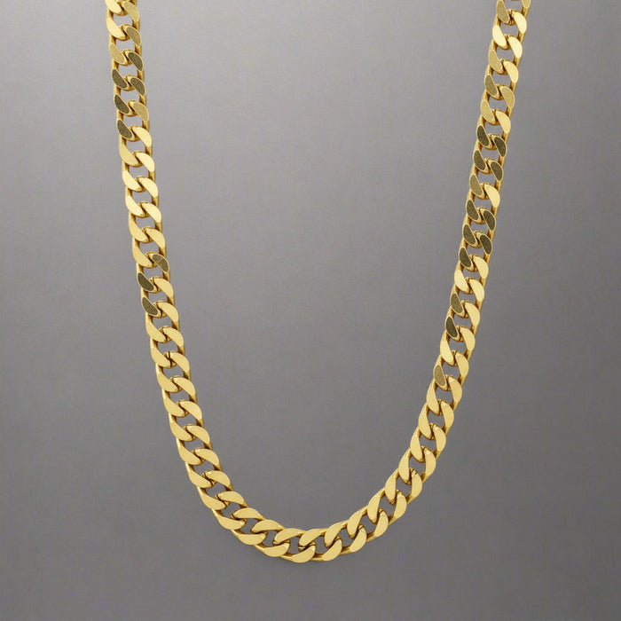 "Cuban" Goudkleurige Ketting (3mm)