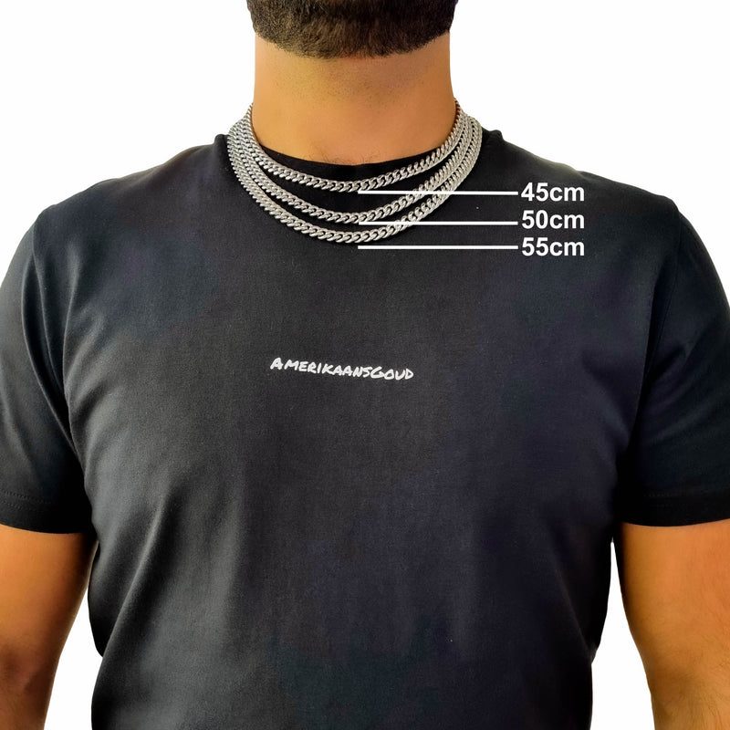 "Cuban" Zilveren Ketting (8mm)