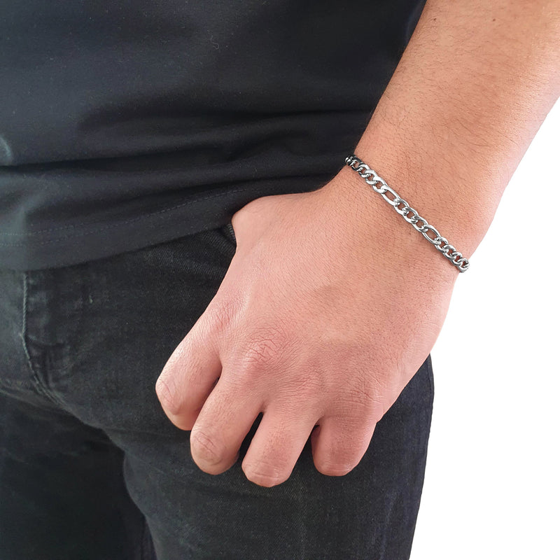 "Figaro" Zilveren Armband (5mm)