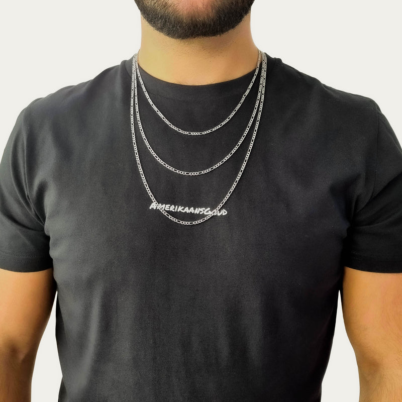 "Figaro" Zilveren Ketting (3mm)
