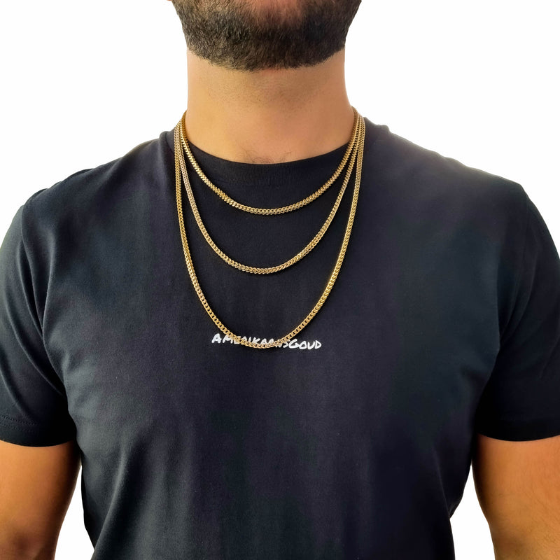 "Franco" Gouden Ketting (3mm)