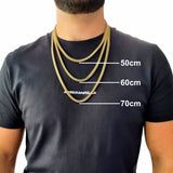 "Franco" Gouden Ketting & Armband (5mm)