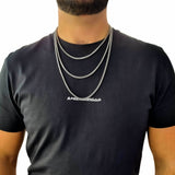 "Franco" Zilveren Ketting (3mm)