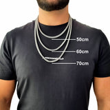 "Franco" Zilveren Ketting (5mm)