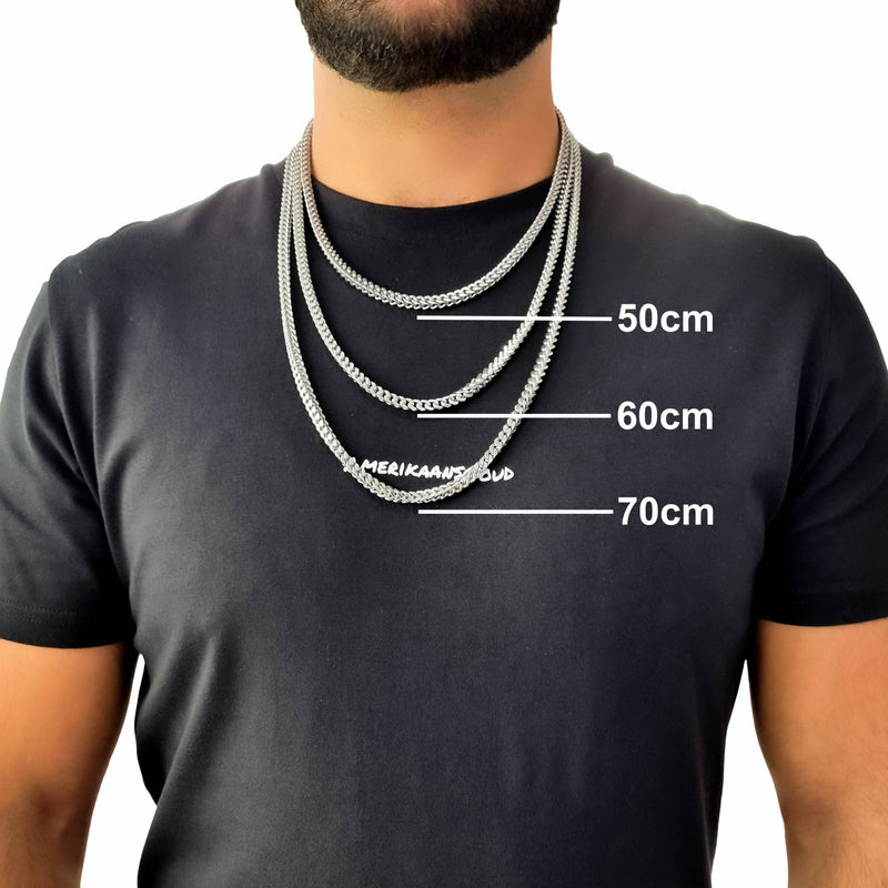 "Franco" Zilveren Ketting (5mm)
