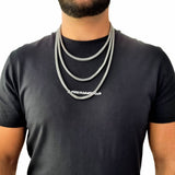 "Franco" Zilveren Ketting & Armband (5mm)