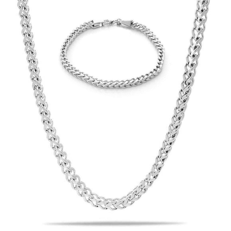 "Franco" Zilveren Ketting & Armband (5mm)