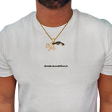 "Money-Power-Respect" Gouden Hanger