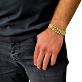 "Presidental" Gouden Armband (15mm)