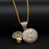 "Rich Emoticon" Gouden Hanger-AmerikaansGoud