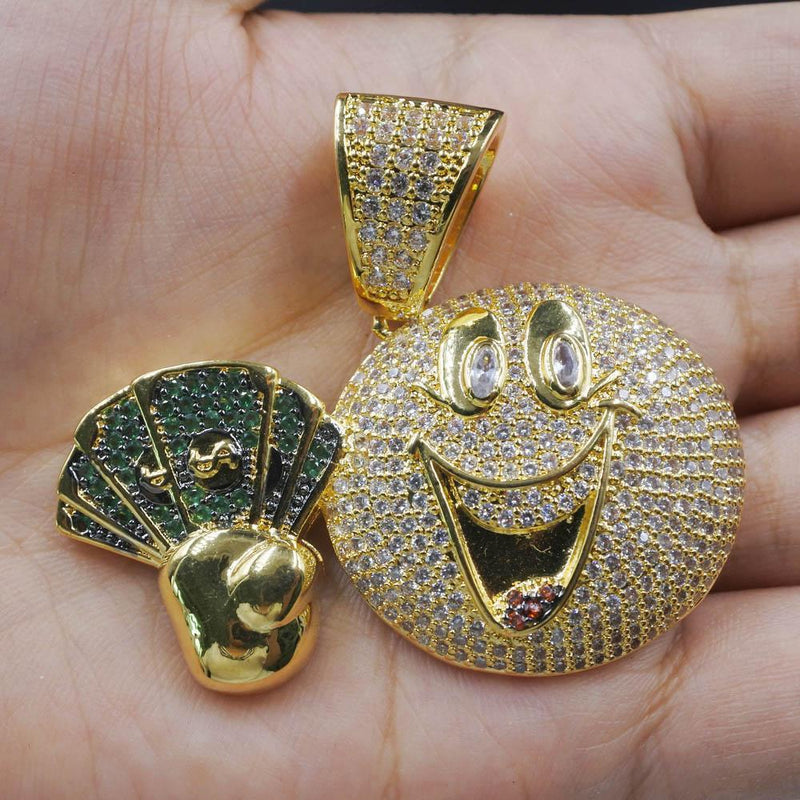 "Rich Emoticon" Gouden Hanger-AmerikaansGoud