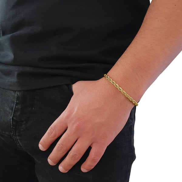 "Rope" Gouden Armband (5mm)