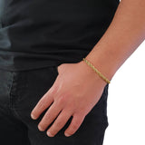 "Rope" Gouden Ketting & Armband (5mm)