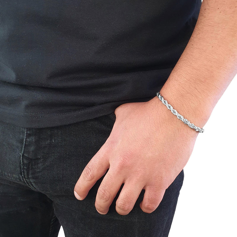 "Rope" Zilveren Armband (5mm)
