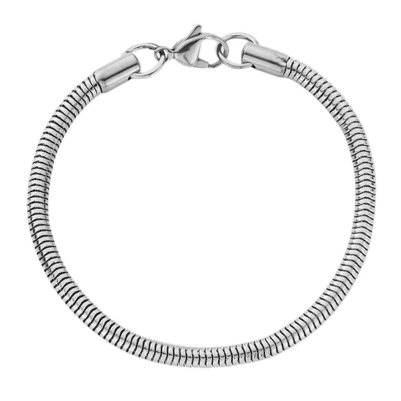 "Snake" Zilveren Armband (4mm)-AmerikaansGoud