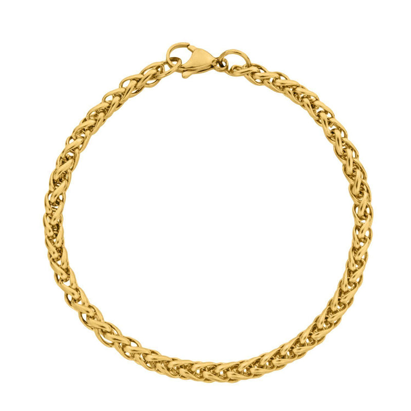 "Wheat" Gouden Armband (5mm)-AmerikaansGoud