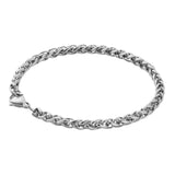 "Wheat" Zilveren Armband (5mm)-AmerikaansGoud